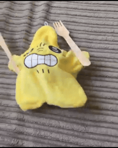 Rechargeable Angry Starfish Plush Stuffed Toy