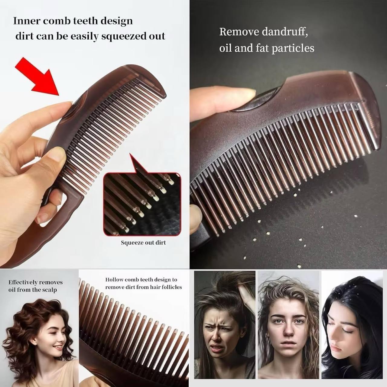 Anti-Dandruff Comb for Dandruff Removal | Lice Remover