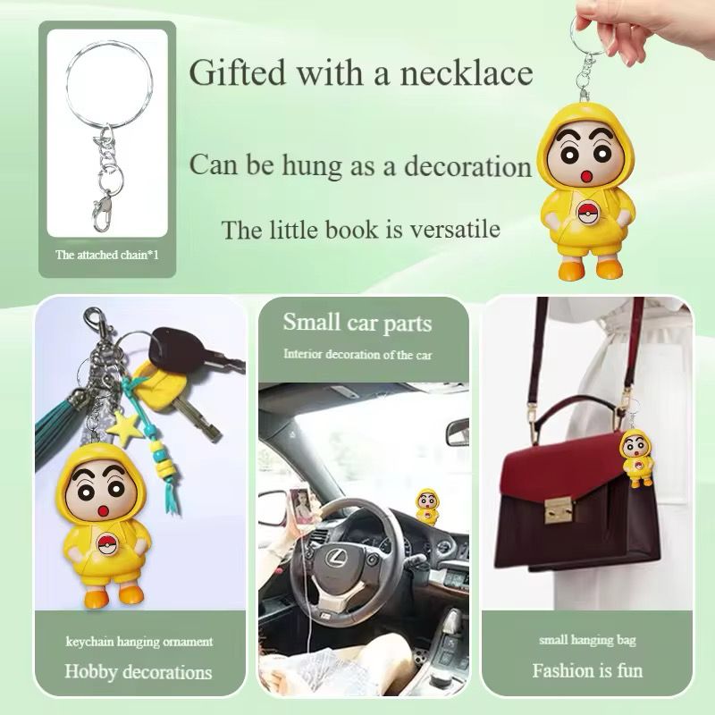 Shinchan Rotating Keychain