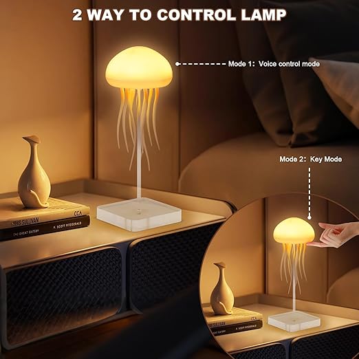 Jellyfish LED Night Lamp with Dancing Tentacles