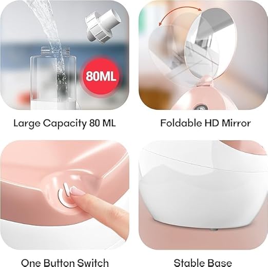 Facial Steamer with LED Mirror