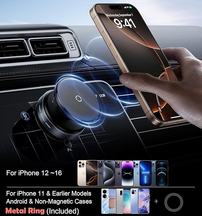 Magnetic Vacuum Suction Phone Holder