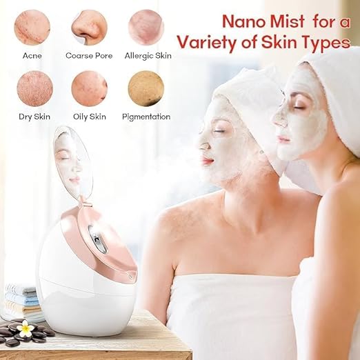 Facial Steamer with LED Mirror
