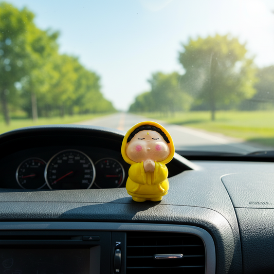 Chubby Calm Monk – Baby Buddha Car Dashboard Idol
