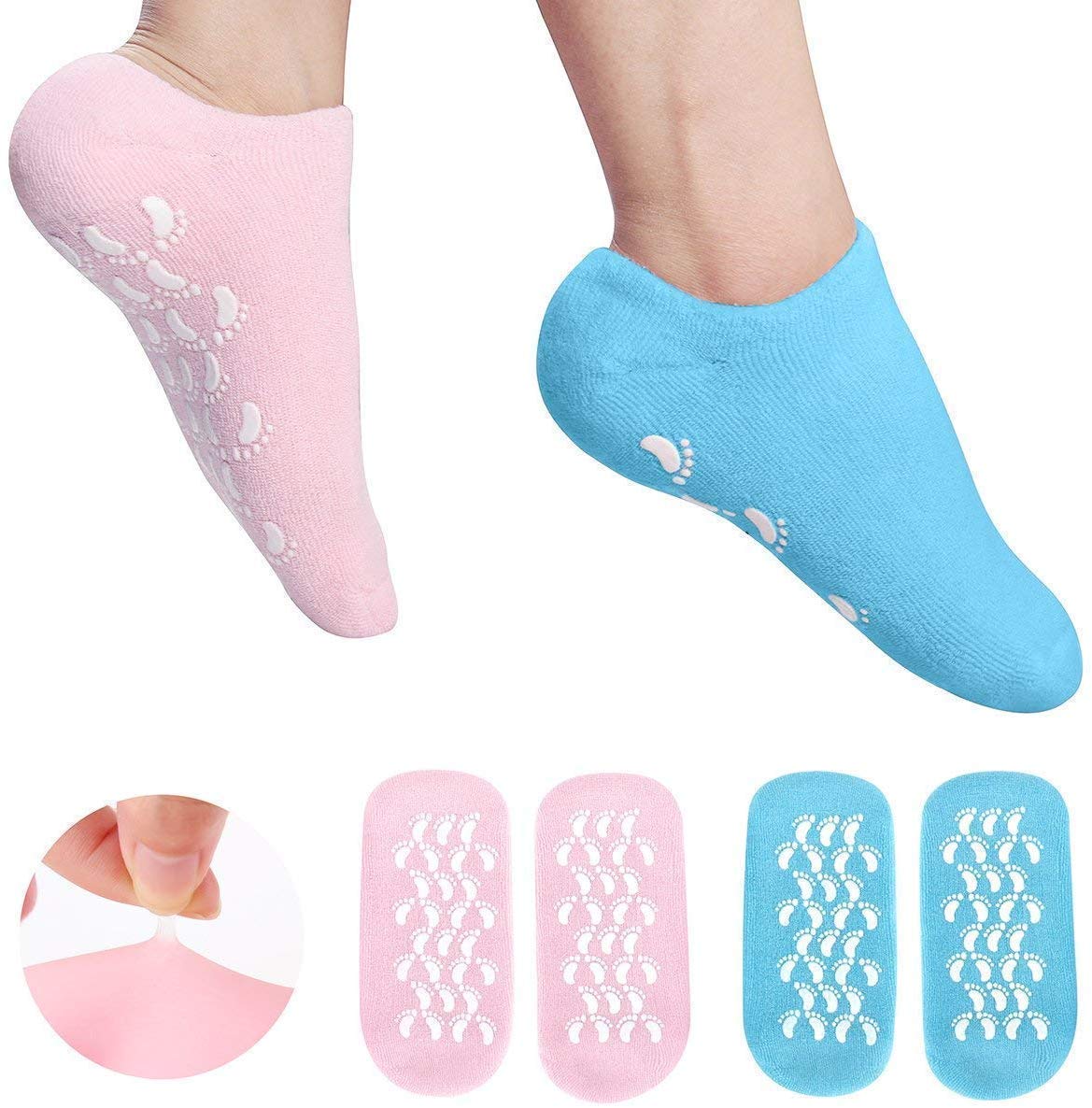 🔥🔥🔥BUY 1 GET 1 FREE 🔥🔥Silicone Moisturizing Gel Socks Set for dry Skin