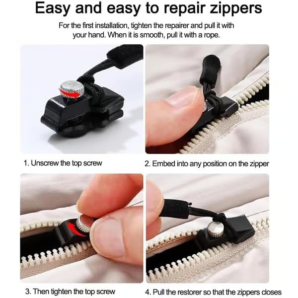 Portable Universal Detachable Zipper