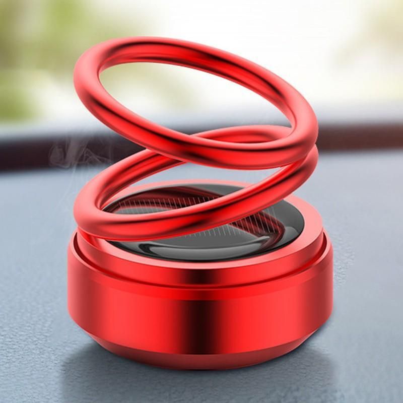 Solar Powered Rotating Solar Crystal Car Air Freshener