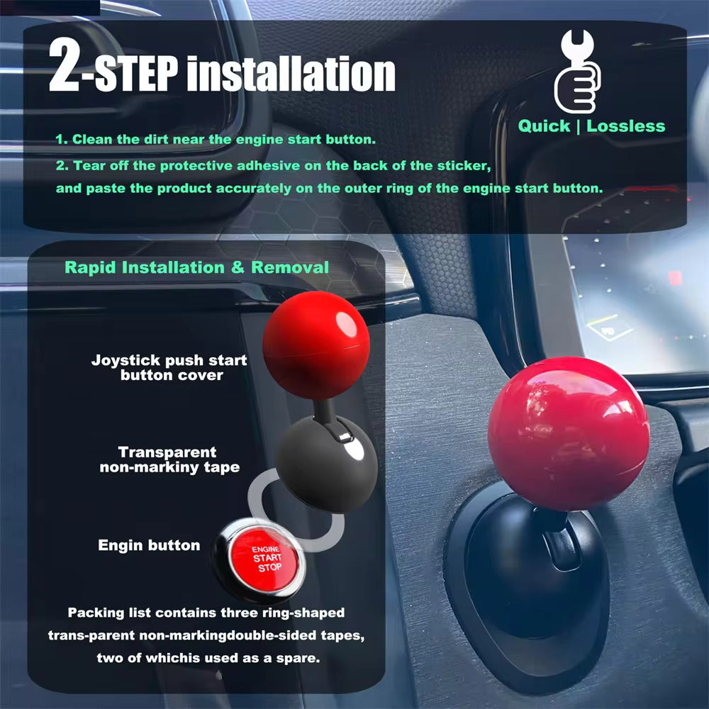 Engine Start Stop Joystick Push-to-Start Rocker Lever Car One-Touch Start Button