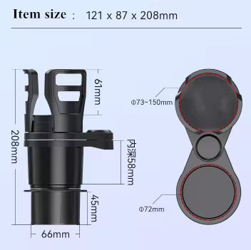 2-in-1 Dual Adjustable Cup Holder