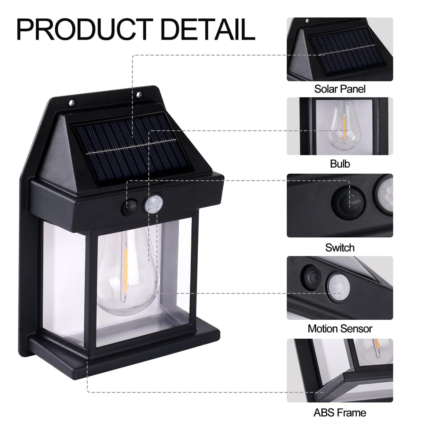 Classic Waterproof Outdoor Solar Bulb