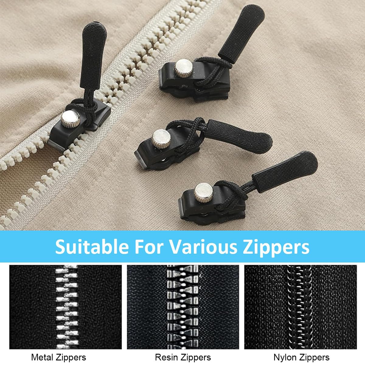 Portable Universal Detachable Zipper