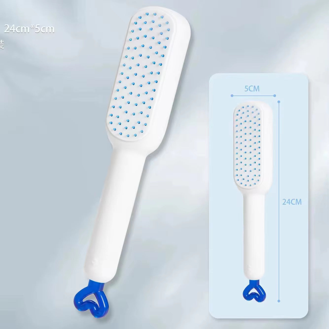 Easy Clean Retractable Hair Brush with Detangling 3D Air Cushion Self Cleaning Massage