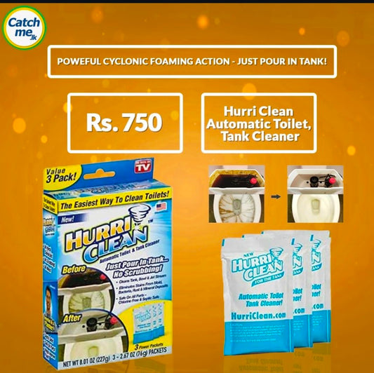 HURRI CLEAN Powder Toilet Cleaner (Pack of 3)